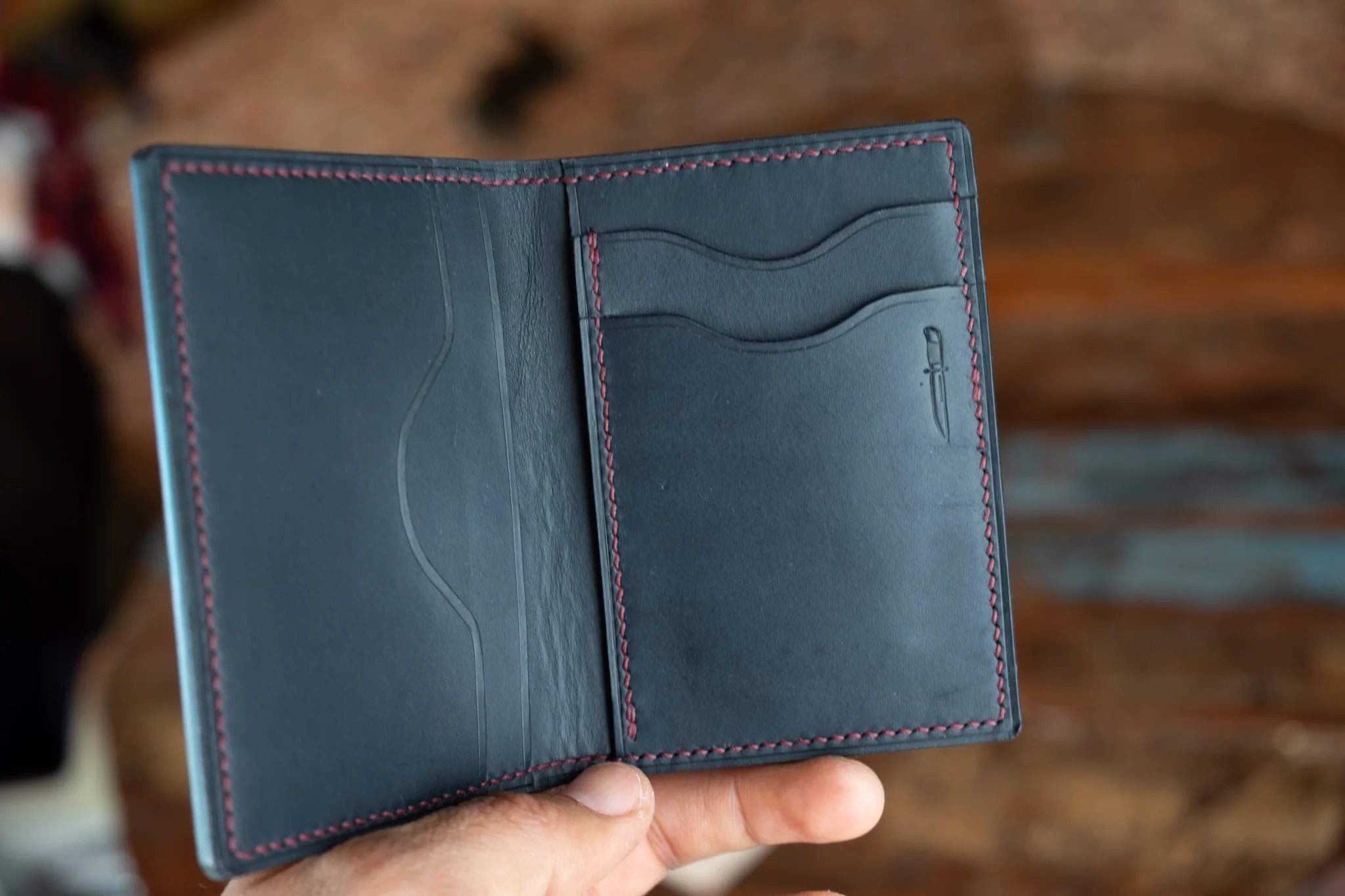 Leather wallet - Leather bifold wallet - handmade wallet - Slow fashion hot