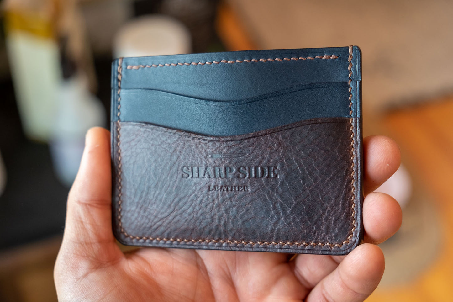 Leather card wallet